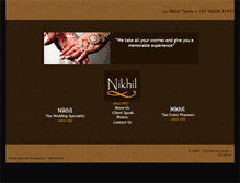 Tablet Screenshot of nikhilcaterers.com